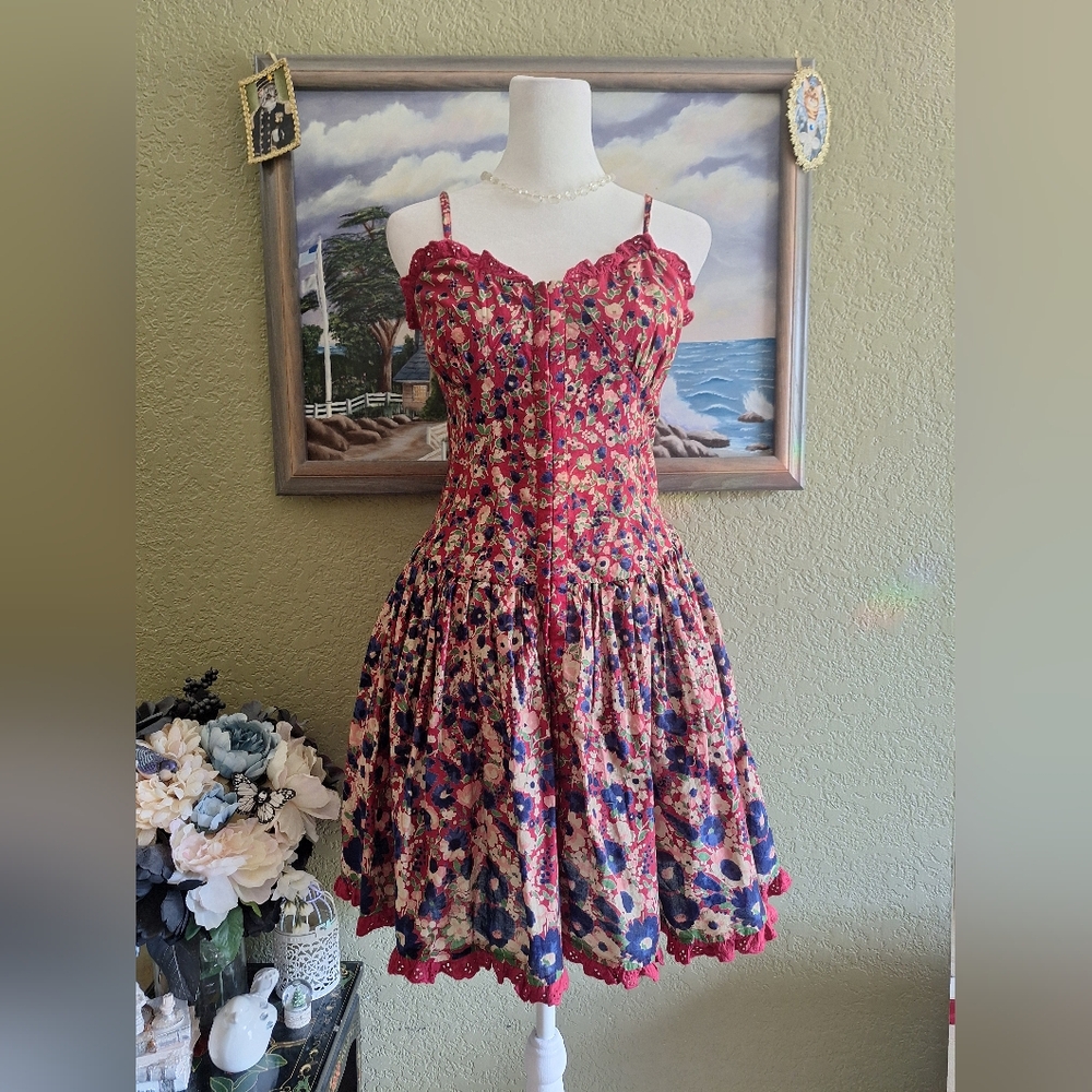 Betsey Johnson Y2K Floral Dress